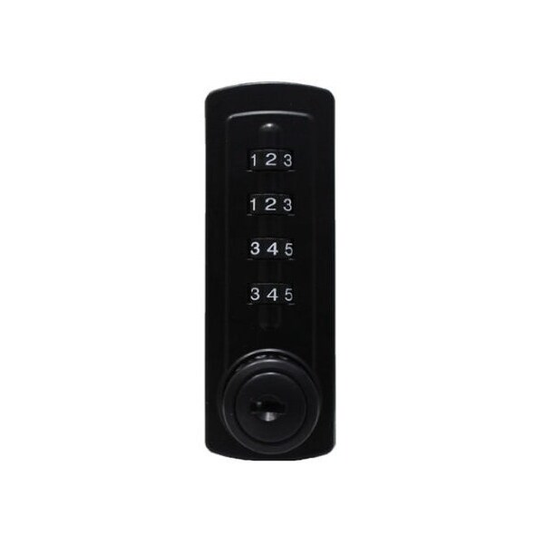 Lockey Gemini Mechanical Combination Cabinet Lock Black Vertical - GM270-BV