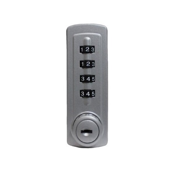 Lockey Gemini Mechanical Combination Cabinet Lock Silver Right Handed Horizontal - GM270-SR
