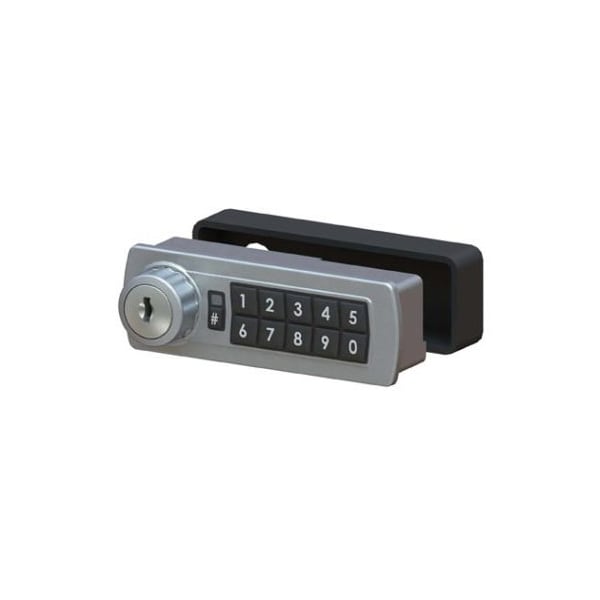 Lockey Gemini Electronic Keypad Combination Cabinet Lock Silver Left Handed Horizontal - GE370-SL