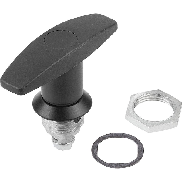 Kipp Quarter-Turn Lock, H=18, 5, Zinc - K0526.1183