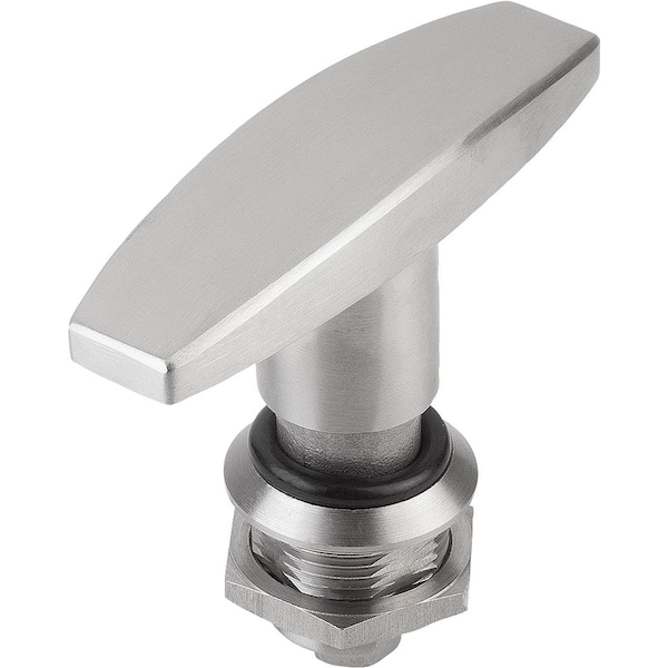 Kipp Quarter-Turn Lock, H=18, D=28, Stainless Steel 1.4301 - K1109.1186