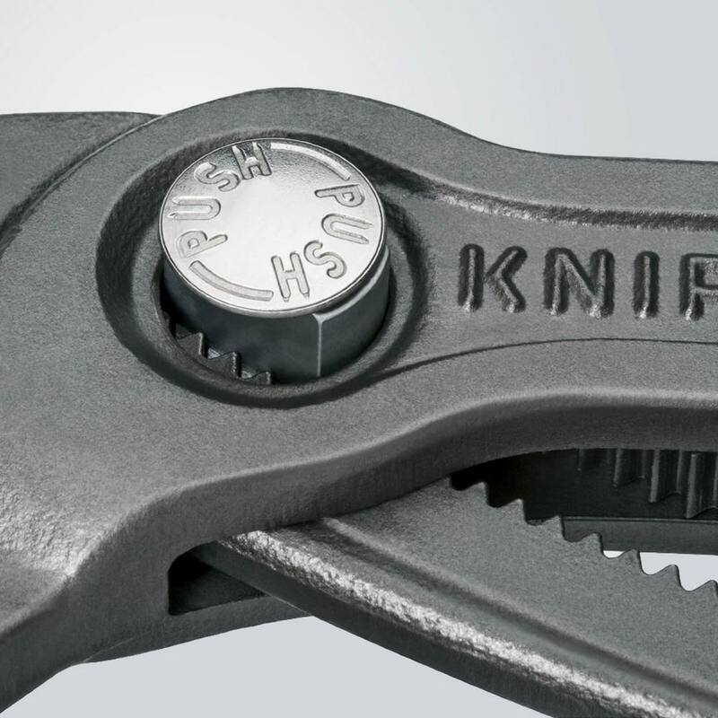 Pinzas Cobra extra grandes de 22 pulgadas de acero templado pesado KNIPEX con dientes de 61 HRC - 87 01 560 US
