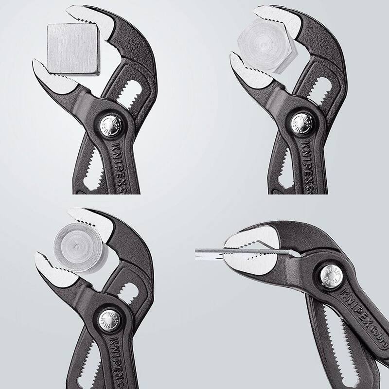 Pinzas Cobra extra grandes de 22 pulgadas de acero templado pesado KNIPEX con dientes de 61 HRC - 87 01 560 US
