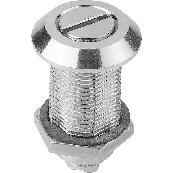 Kipp Quarter-Turn Lock Long Version, H=50, Zinc Chromed - K1113.20501