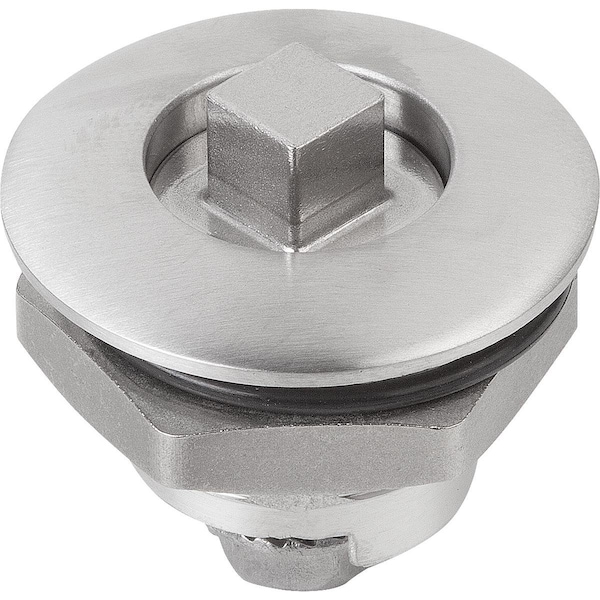 Kipp Quarter-Turn Lock Small Version, D=32, H=18, Stainless Steel 1.4404, Comp:Stainless Steel - K1339.1718