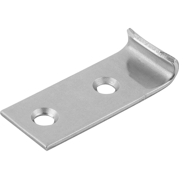 Kipp Catch Plate For Latch Form:A Straight 44X18, A=20, D=4, 8, Stainless Steel 1.4301 Tumbled - K1336.91460442