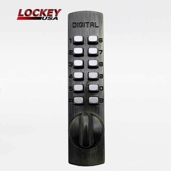 Lockey C-170 Surface Mount Cam Cabinet Lock - Antique Brass finish. - LK-C170-AB