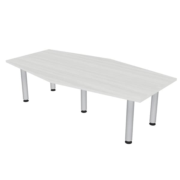 Skutchi Designs 45.25 in W, 84 in L, 29 in H, Engineered Wood Top, White - HAR-HEXIR-4684-PT-WC