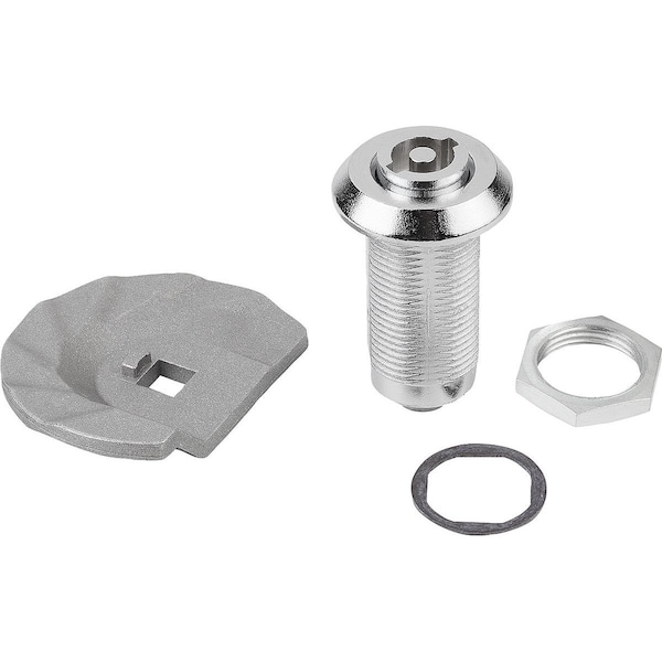 Kipp Quarter-Turn Lock W. Stepped Cam, Zinc - K0527.45601