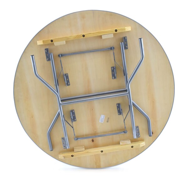 Atlas Commercial Products TitanPRO Heavy Duty Birchwood Folding Banquet Table, 48 Round - HD5-48R