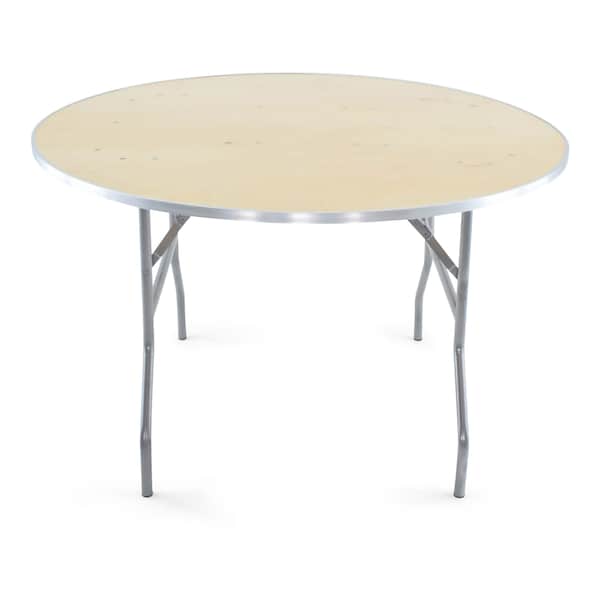 Atlas Commercial Products TitanPRO Heavy Duty Birchwood Folding Banquet Table, 48 Round - HD5-48R