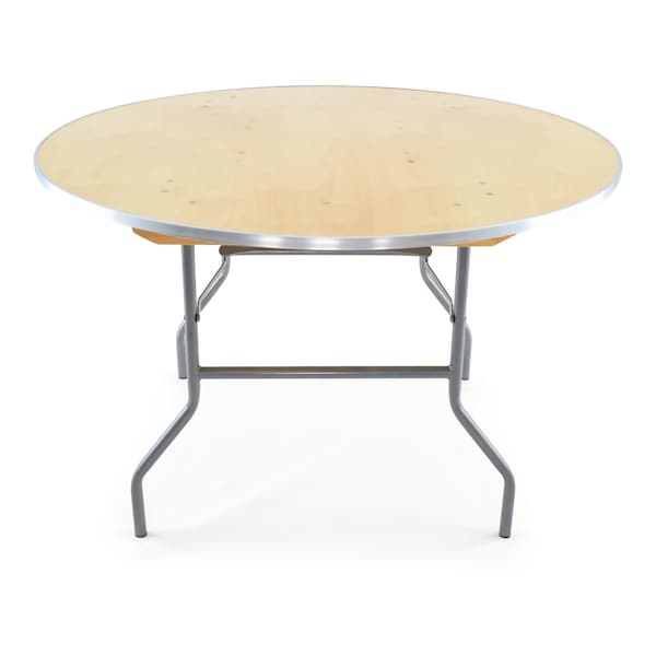 Atlas Commercial Products TitanPRO Heavy Duty Birchwood Folding Banquet Table, 48 Round - HD5-48R
