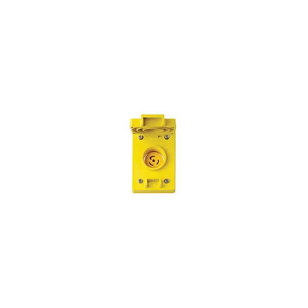 Receptáculo con bloqueo de 15A 2P 3W 125Vac L5-15R Yl - 65W47