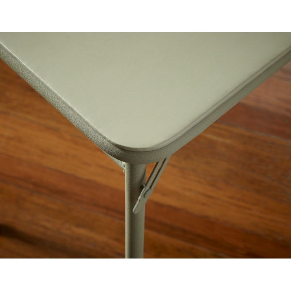 Bridgeport Folding Table, 34" Square, Vinyl Top, Antique Color - C696BP14ANT1E