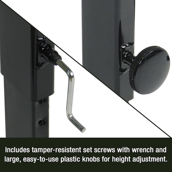 Correll Rectangle Econoline Adjustable Height Computer Desk and Training Table, 24" W, 48" L, 21" to 29" H - CSA2448-15