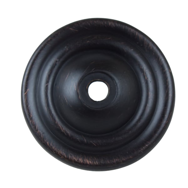 Gliderite Hardware 1-1/2 in. Oil Rubbed Bronze Round Cabinet Hardware Backplate, 25PK - 5061-ORB-25