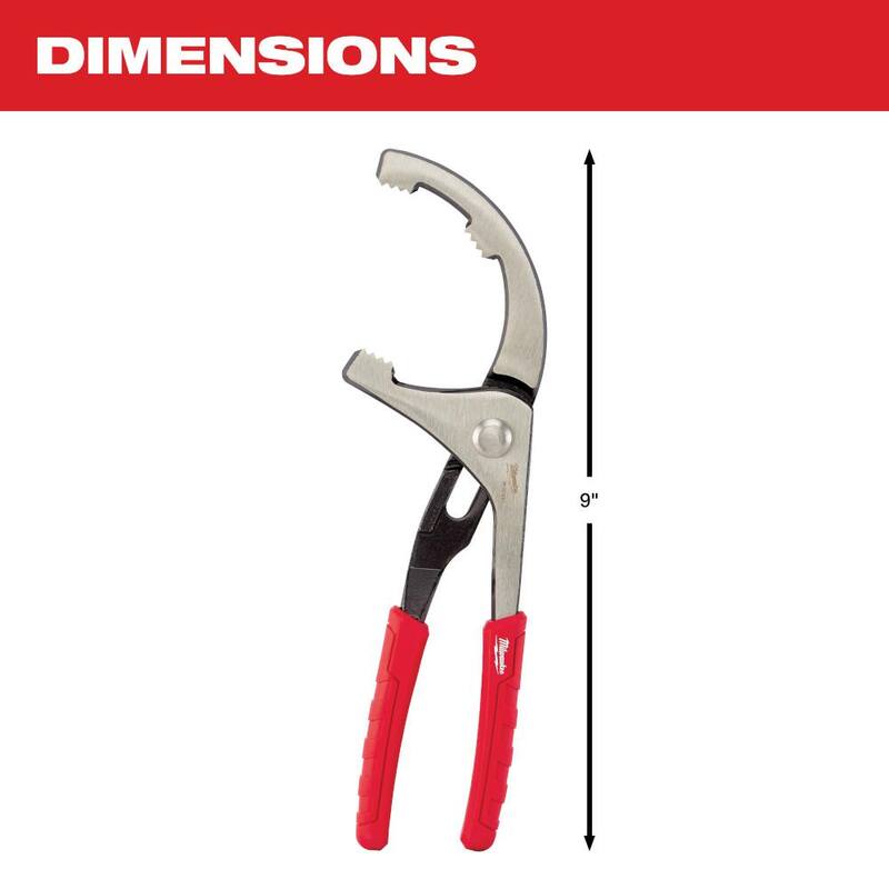 Milwaukee 9 pulgadas Alicates para filtro de aceite/PVC - 48-22-6321