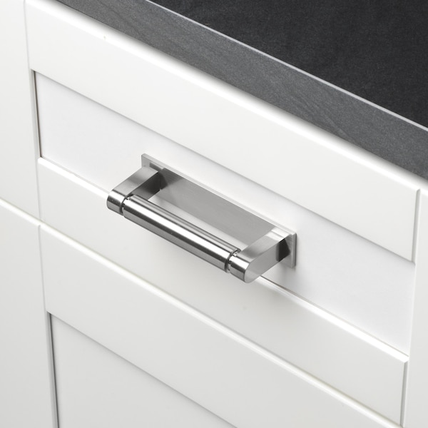 Gliderite Hardware 4-3/4 in. Satin Nickel Squared Back Plate 3-3/4 in. Center to Center - 5342-96-SN - 5342-96-SN-1
