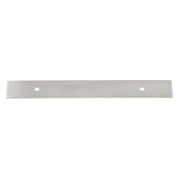 Gliderite Hardware 8-1/2 in. Satin Nickel Squared Back Plate 5-1/16 in. Center to Center - 8342-128-SN - 8342-128-SN-1