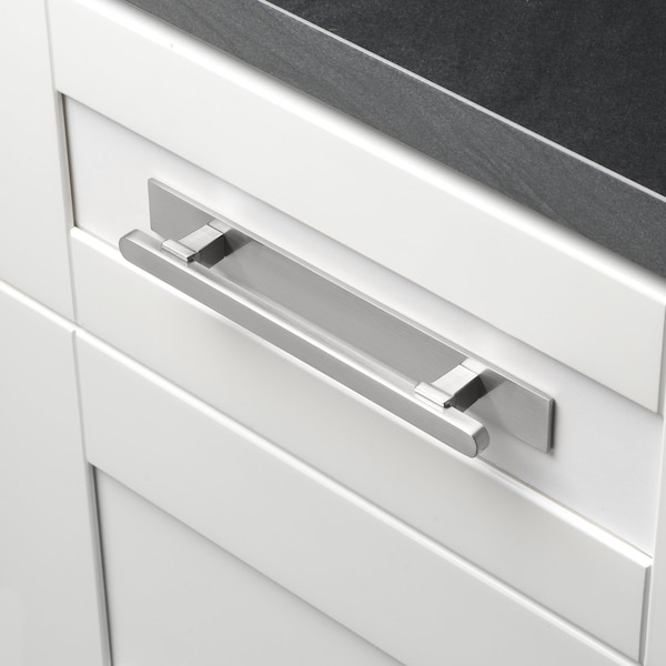 Gliderite Hardware 8-1/2 in. Satin Nickel Squared Back Plate 5-1/16 in. Center to Center - 8342-128-SN - 8342-128-SN-1