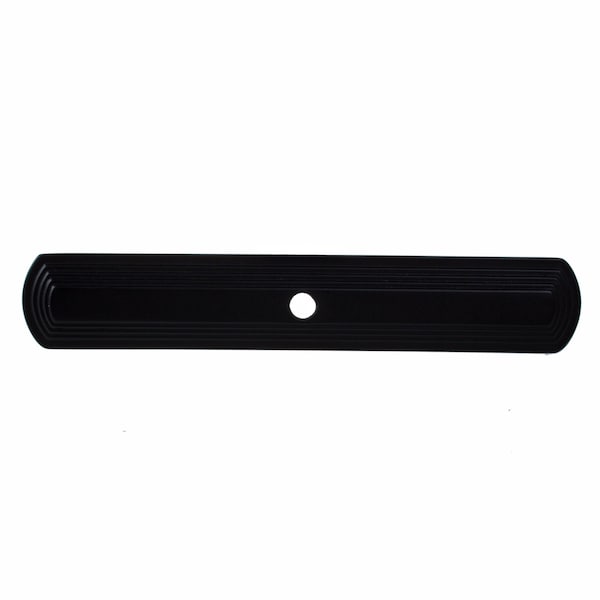 Gliderite Hardware 6 in. Matte Black Narrow Rounded Cabinet Backplate - 1079-MB, 10PK - 1079-MB-10