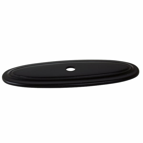 Gliderite Hardware 3 in. Matte Black Oblong Cabinet Backplate - 1034-MB, 25PK - 1034-MB-25