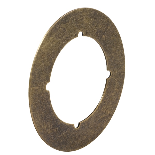 Prime-Line 3-1/2 In. Antique Brass Plated Back Plate 2 Pack - U 9498