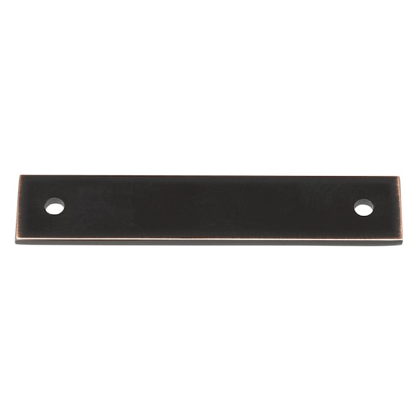 Gliderite Hardware 4-3/4 in. Oil Rubbed Bronze Squared Back Plate 3-3/4 in. Center to Center - 5342-96-ORB - 5342-96-ORB-1