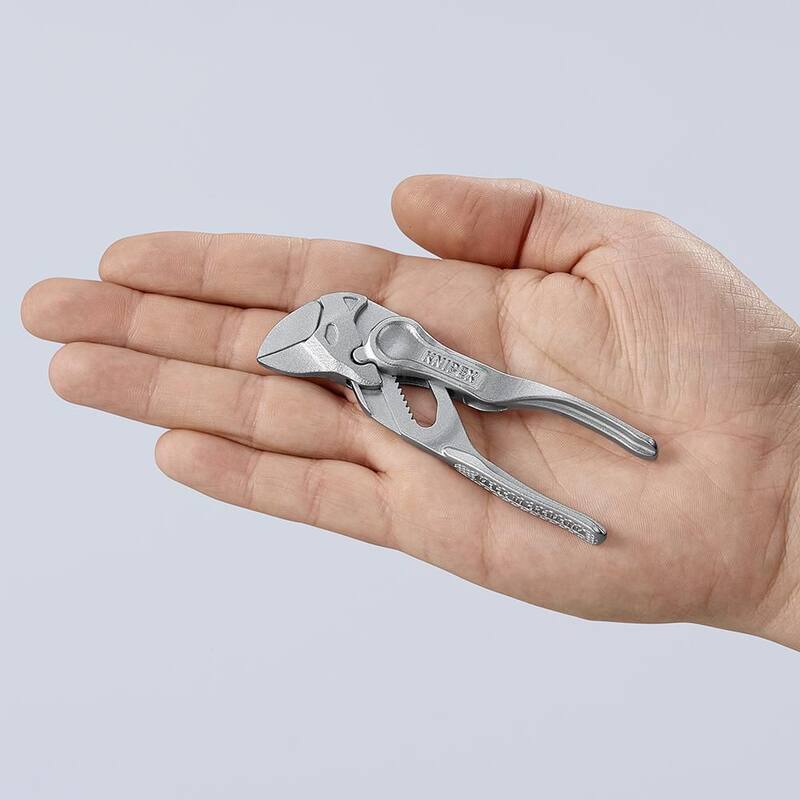 KNIPEX Llave de Ajuste XS, 4", Asas Lisas, Estampado, a Granel - 86 04 100