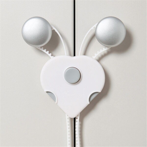 Posdata White Plastic Cabinet Flex Locks - PO1677849