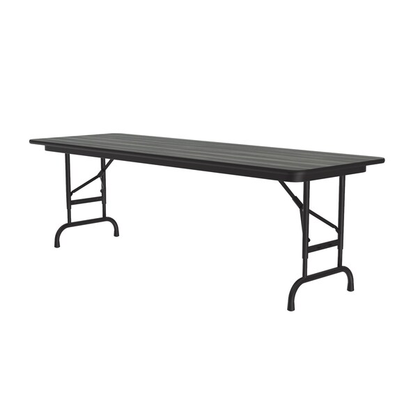 Correll CFA Adjustable HPL Folding Tables 24x72 New England Driftwood - CFA2472PX-52