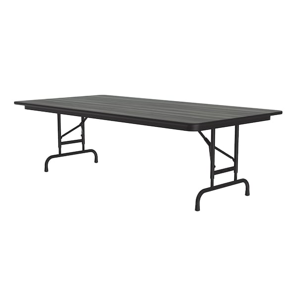 Correll CFA Adjustable HPL Folding Tables 36x96 New England Driftwood - CFA3696PX-52