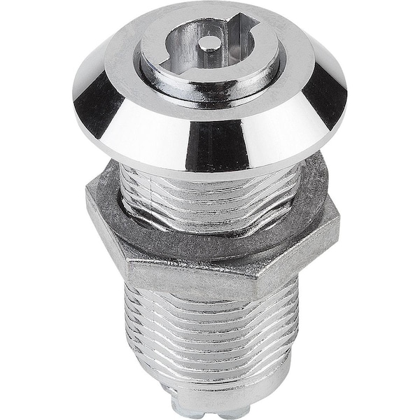 Kipp Quarter-Turn Lock Long Version, H=30, Zinc Chromed - K1113.40301