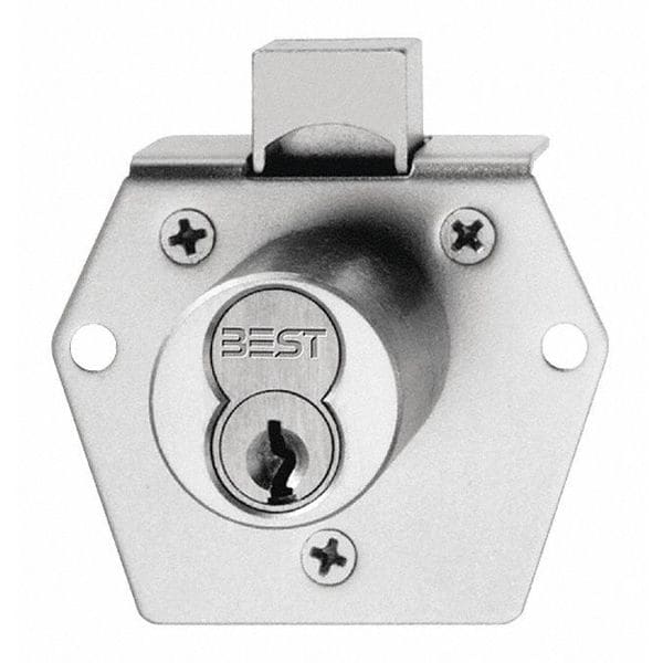 Best Deadbolt Cabinet Lock, Satin Brass, Opens With: Key - 5L7RD2606