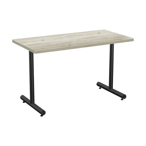 Special-T Table, Black Base, 24inWx48inLx29inH, Aged Driftwood - SCTKING2448BAD