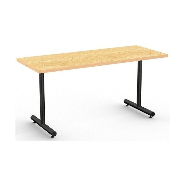 Special-T Table, Black Base, 24inWx60inLx29inH, Crema Maple - SCTKING2460BCM