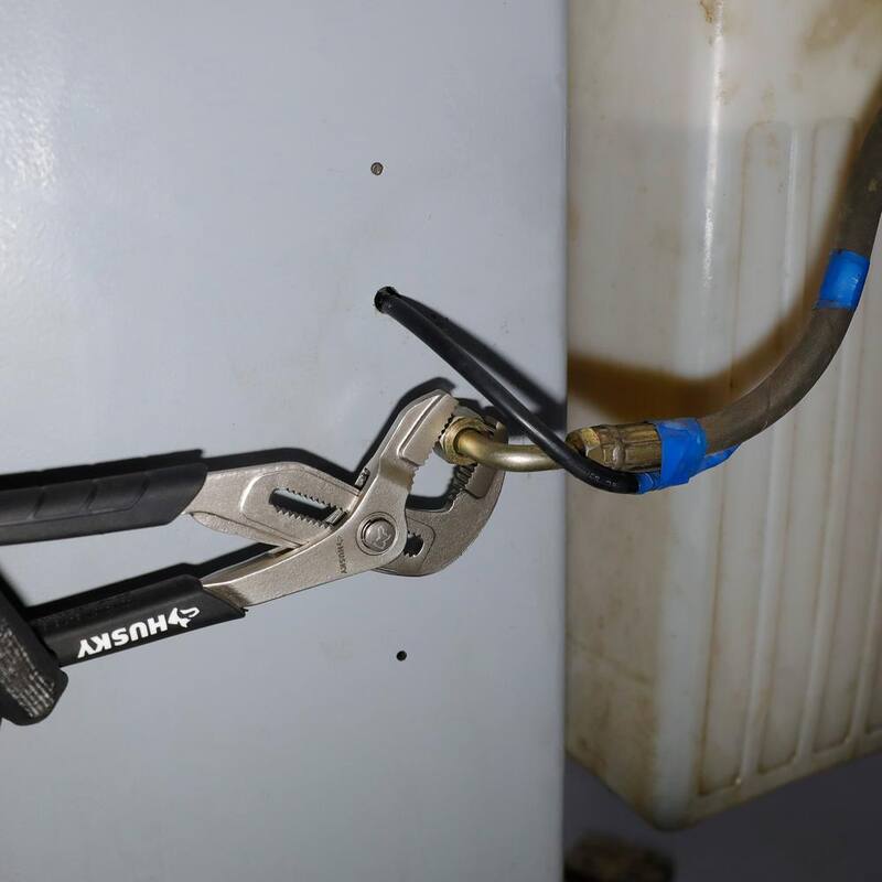 Husky 10 pulgadas de pinzas de ranura con articulación de ajuste rápido y mandíbula recta - 90919