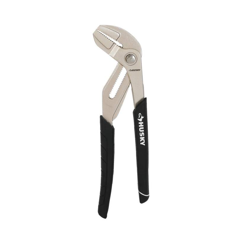 Husky 10 pulgadas de pinzas de ranura con articulación de ajuste rápido y mandíbula recta - 90919