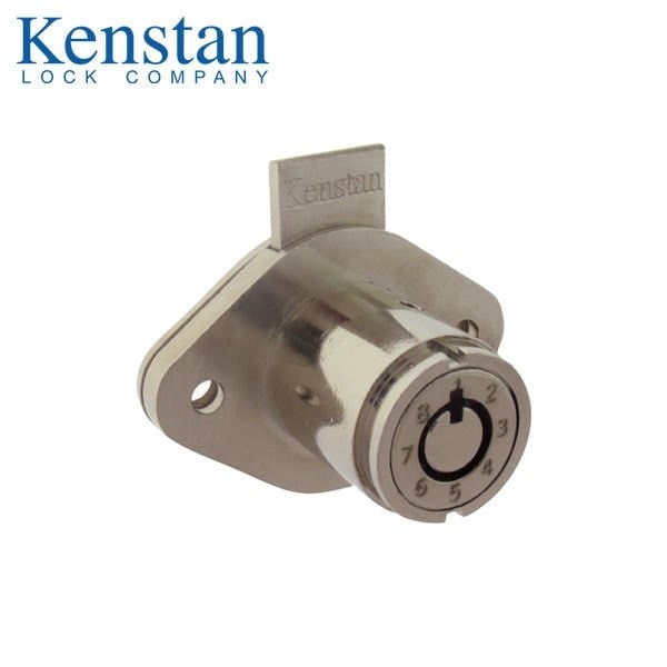 Kenstan Keymatic Pull Line, Tubular Drawer Lock, Polished Nickel - KEN-DL-K2-M-2205-PN-N-Y