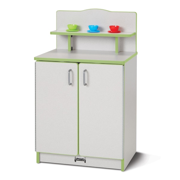 Jonti-Craft Rainbow Accents Culinary Creations Kitchen Cupboard, Key Lime Green - 2407JCWW130