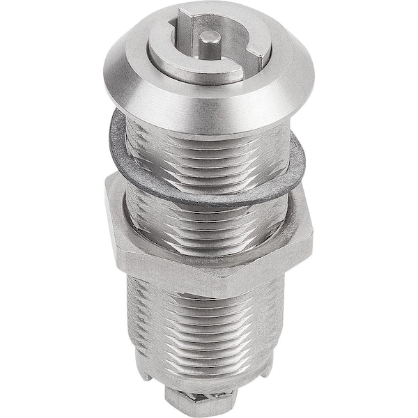 Kipp Quarter-Turn Lock Extended Housing, H=30, D=28, Stainless Steel - K1352.4330