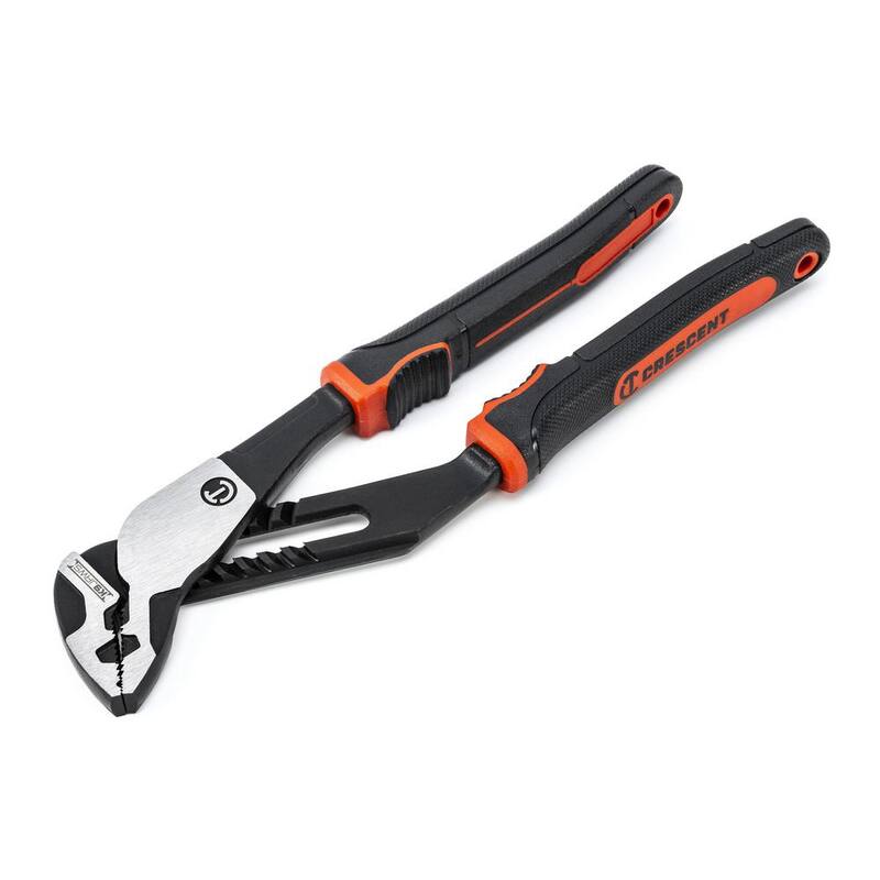 Tenazas de lengüeta y ranura de mandíbula recta K9 de Crescent de 8 pulgadas con agarre dual de material en Z2 - RTZ28CG