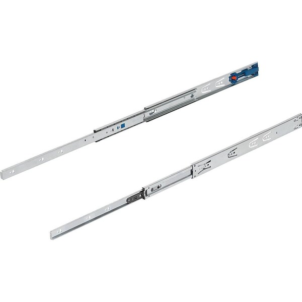 Kipp Telescopic Rail L=450 12, 7X46, Full Extension S=450, Fp=35, Steel Zinc-Plated, Side Mount, 1 Pr - K1571.0450