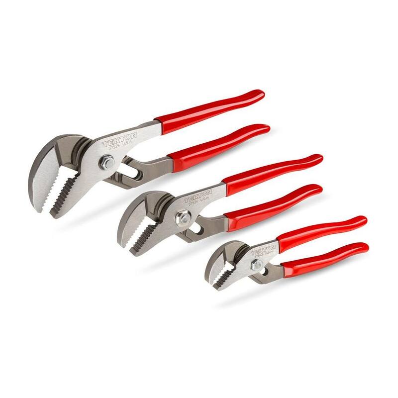 Juego de pinzas de junta ajustable 7, 10, 12-3/4 in. TEKTON (3 piezas) - 90394