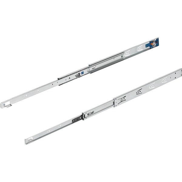 Kipp Telescopic Rail L=350 12, 7X46, Full Extension S=350, Fp=35, Steel Zinc-Plated, Surface Mount,  - K1574.0350