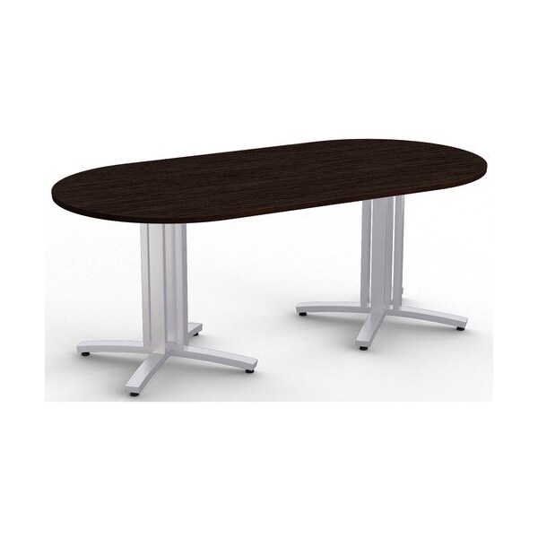 Special-T Table, Racetrack, 42inWx84inLx29inH, Ebony Recon - SCTS4XCTR4284ER