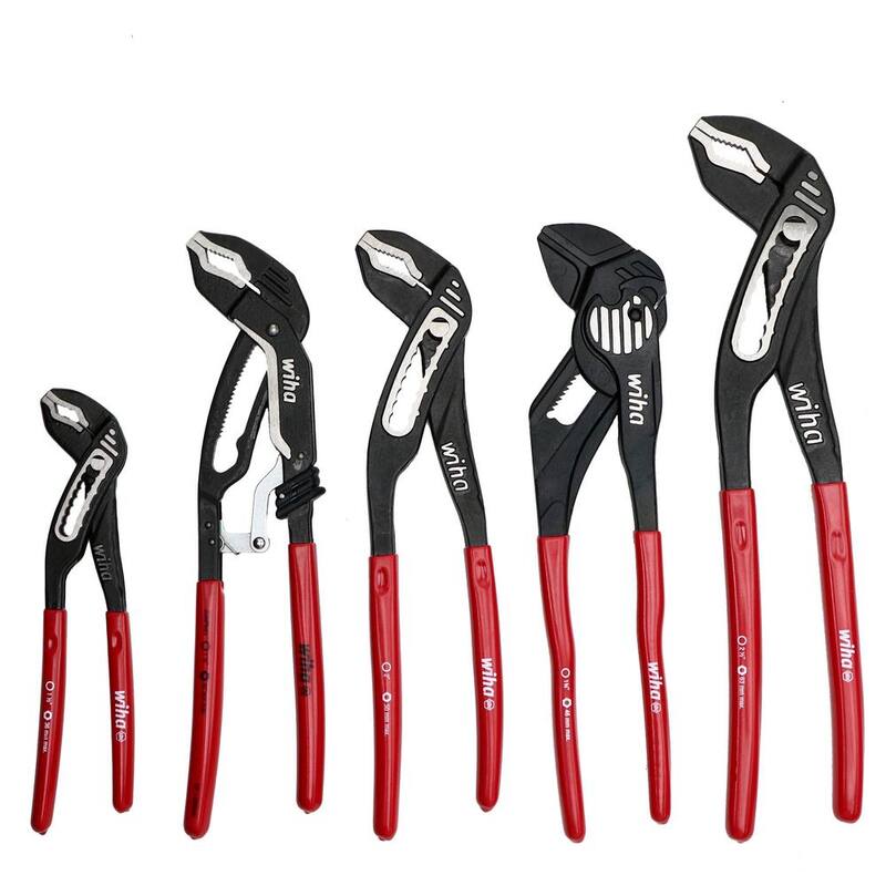 Juego de bandeja de alicates de lengua y ranura Wiha Classic Grip V-Jaw (5 piezas) - 34691