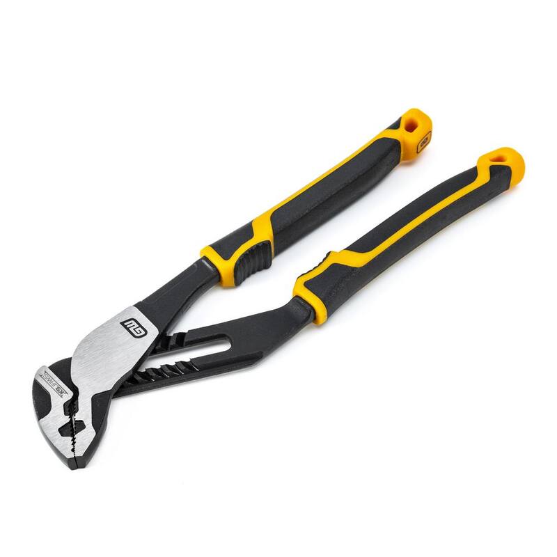 Llave ajustable PITBULL K9 de 8 pulgadas con empuñadura de doble material de Agarre Recto de Lengua y Ranura - 82169C