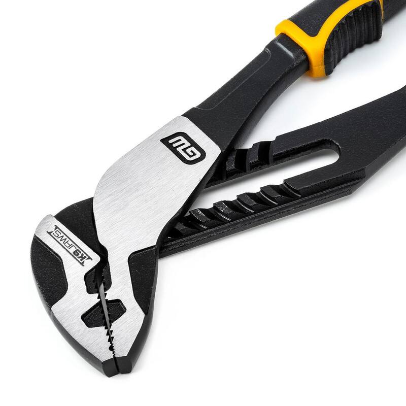 Llave ajustable PITBULL K9 de 8 pulgadas con empuñadura de doble material de Agarre Recto de Lengua y Ranura - 82169C