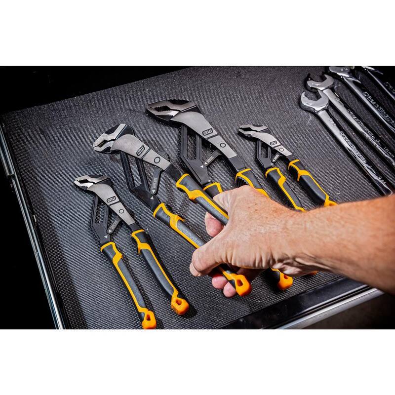 Dado automático para bocas 10 pulgadas con empuñaduras de materiales duales y ajuste rápido de mandíbulas - 82592C